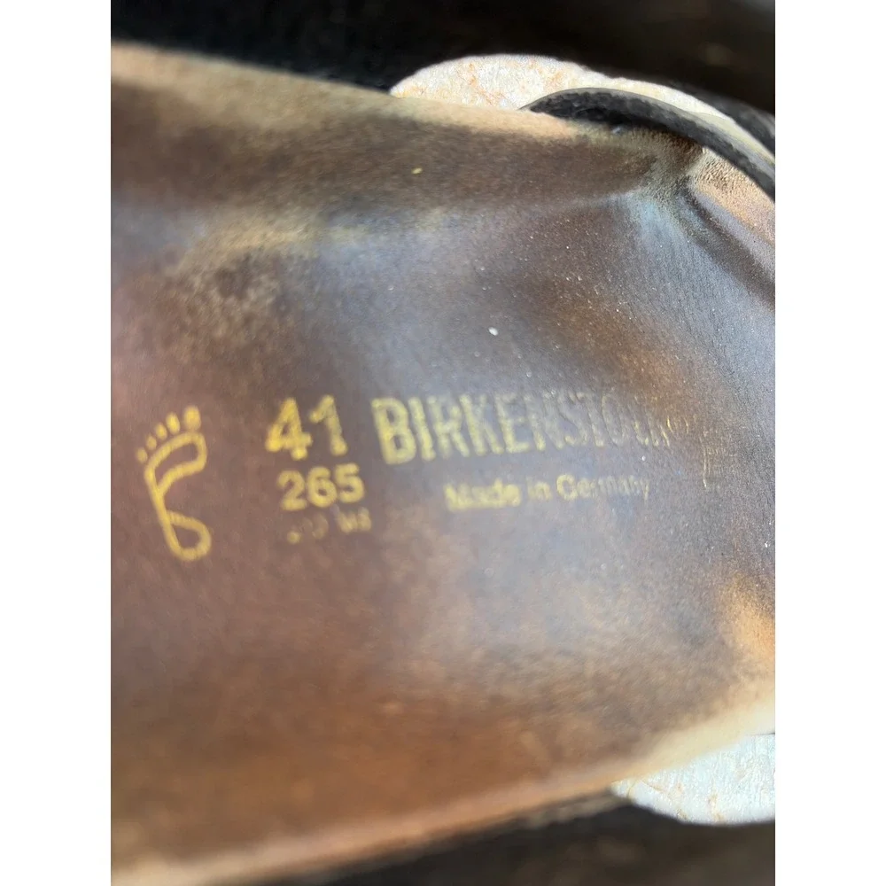 Birkenstock Mayari Black Birko-Flor Toe Loop Sandals Mens 8 L10 M8 EU 41